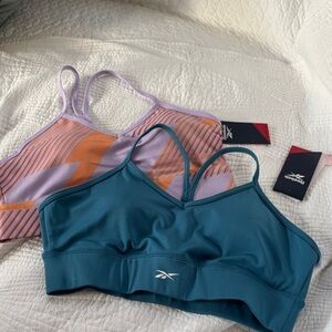 Reebok Teal and Lavender Sports Bras